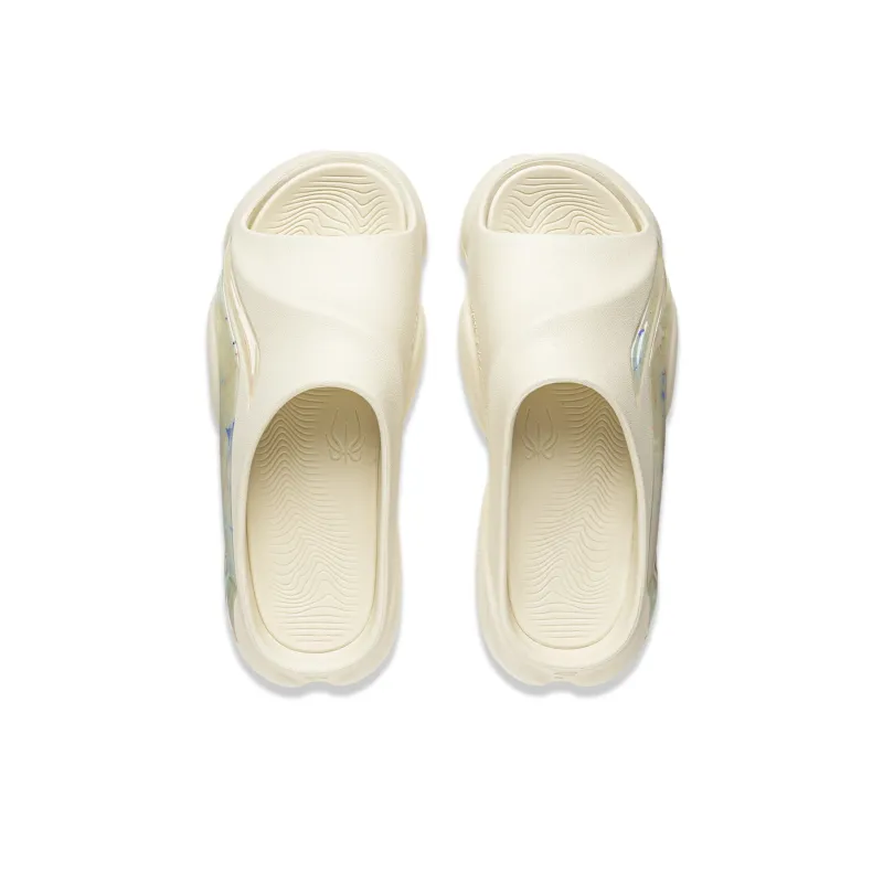 LiNing Abrasion Resistant Slip Resistant Slide Slippers Men's Yellow-3