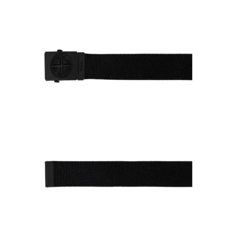 STONE ISLAND Polyamide Belt Men's Black Width 3.5CM-3