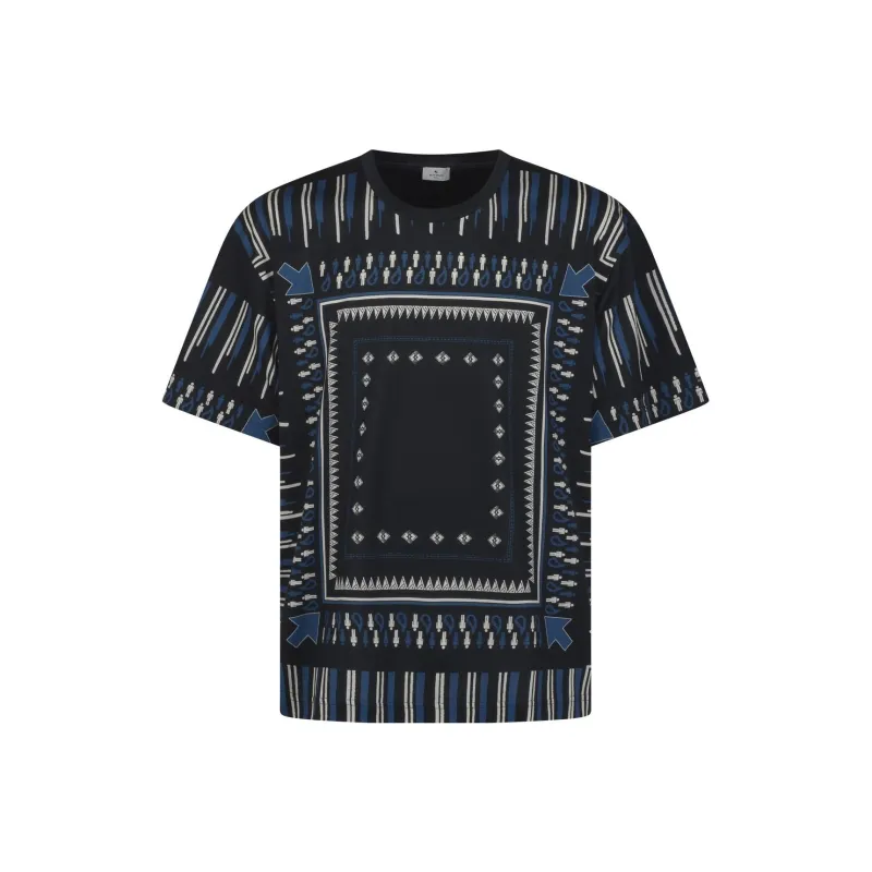 ETRO Graphic Pattern Short Sleeved T Shirt-0