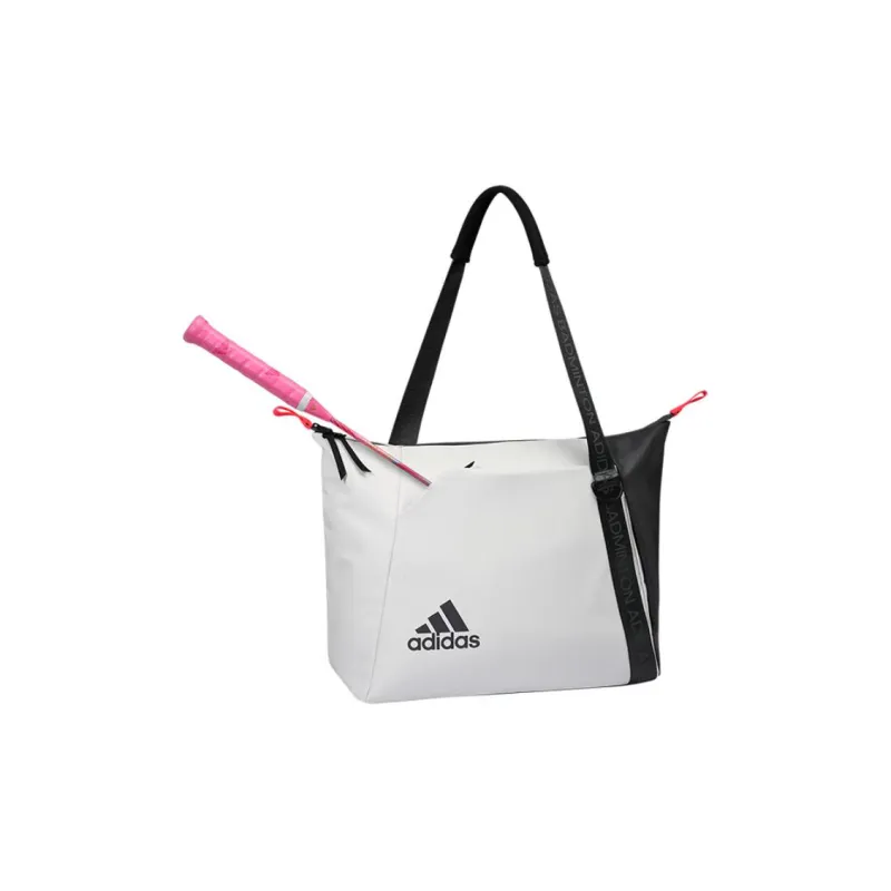 Adidas Polyester Ball Racket Bag, Handbag, Single Shoulder Tote Bag Regular Unisex Black White-2