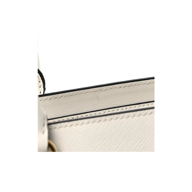 PRADA Cow Leather Handbag Mini Women's White-7