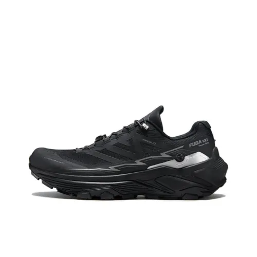 KAILAS FUGA Anti Slip Wear Resistant Mid Top Trail Running Shoes Men's Ink Black Wide Last Fit