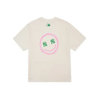 MLB New York Yankees T Shirts Unisex Cream White