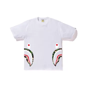 A BATHING APE Side Shark Tee