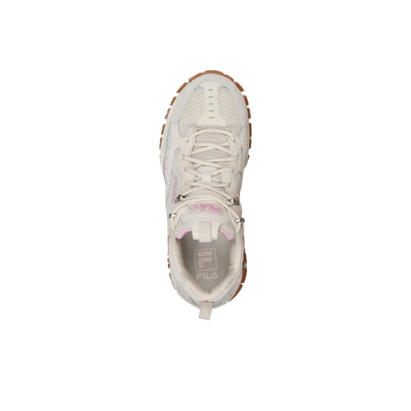FILA Low Top Running Shoes Women's White Gray-3