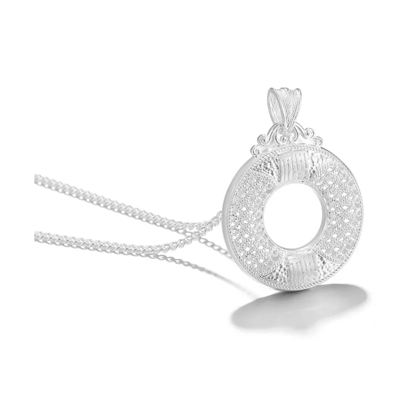 Clect 990 Silver Sterling Silver Necklaces Women's-2