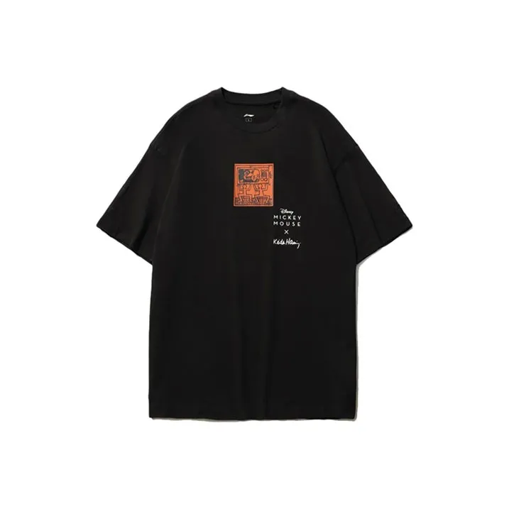 LiNing x Disney T Shirt Men's Black-0