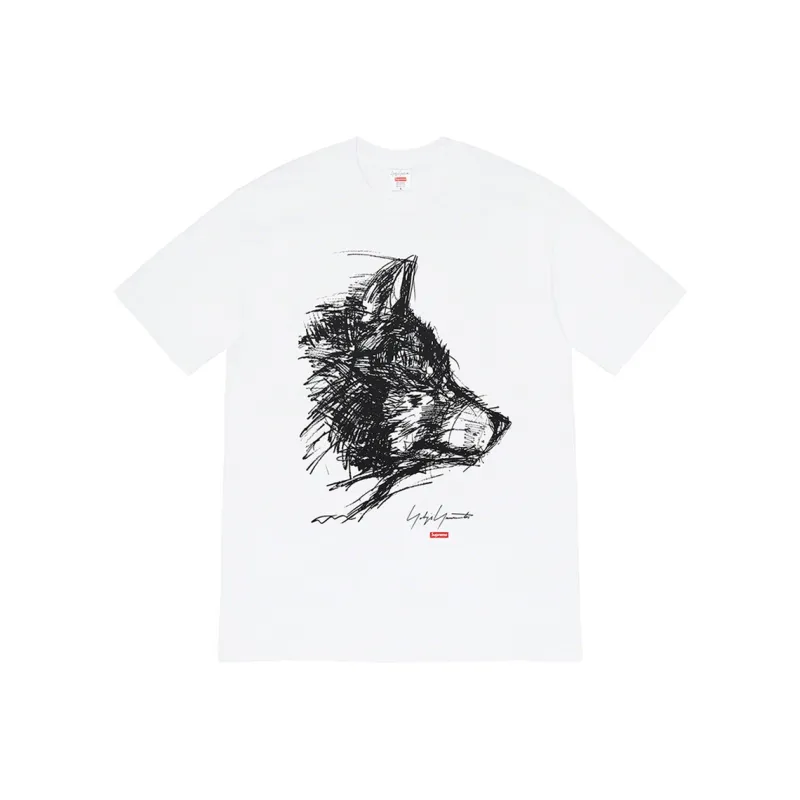 Supreme Yohji Yamamoto Scribble Wolf Tee-0