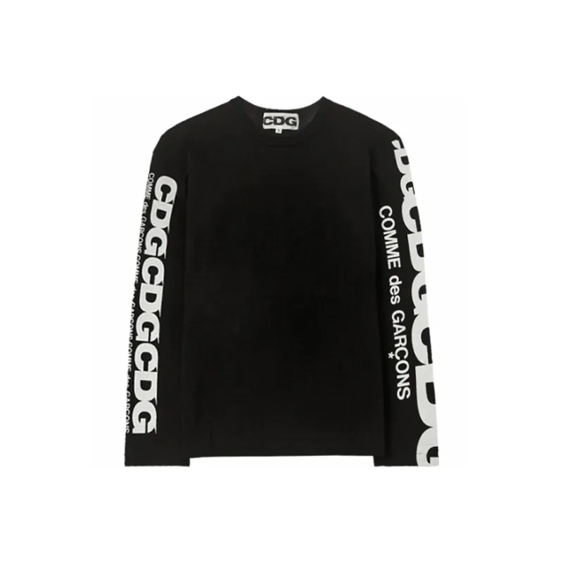 CDG T Shirts Unisex Black-0