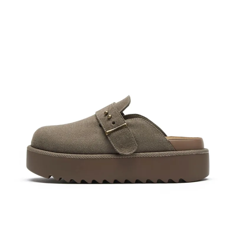 Hotwind Pinecone Grey Series Abrasion Resistant Closed Toe Slippers Women's-4