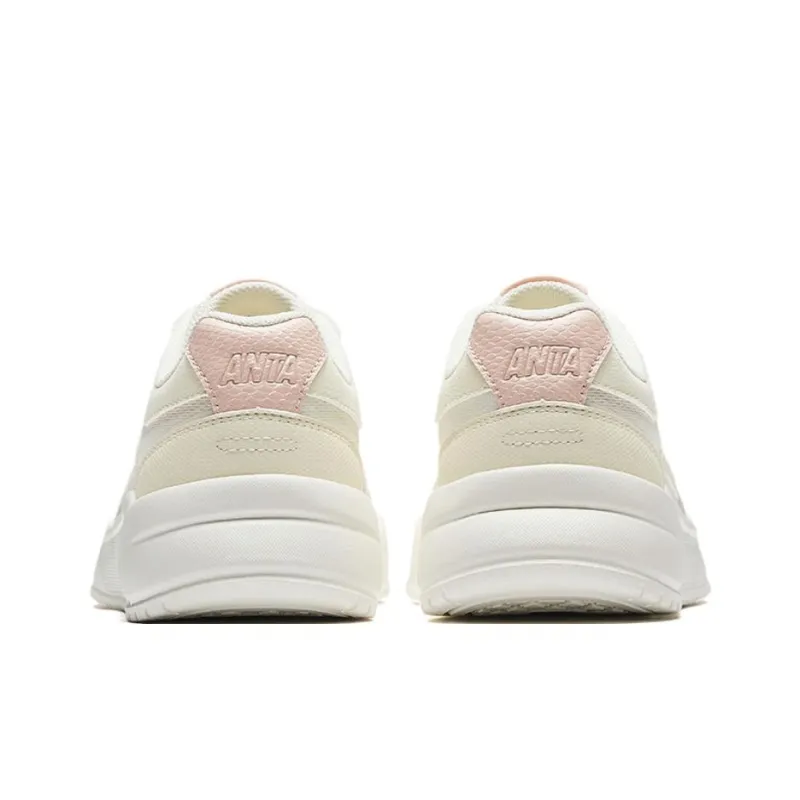 CHAOJIANTA Cushioning And Breathable Low Top Skateboard Shoes Women's White Pink-3