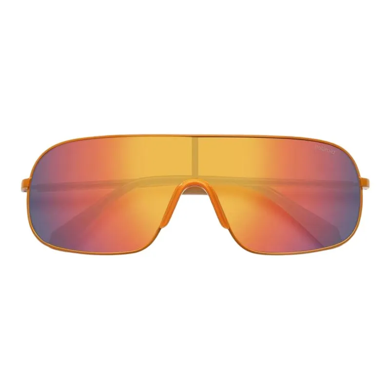 Polaroid Stainless Steel Irregular Shape Sunglasses Unisex Yellow-3