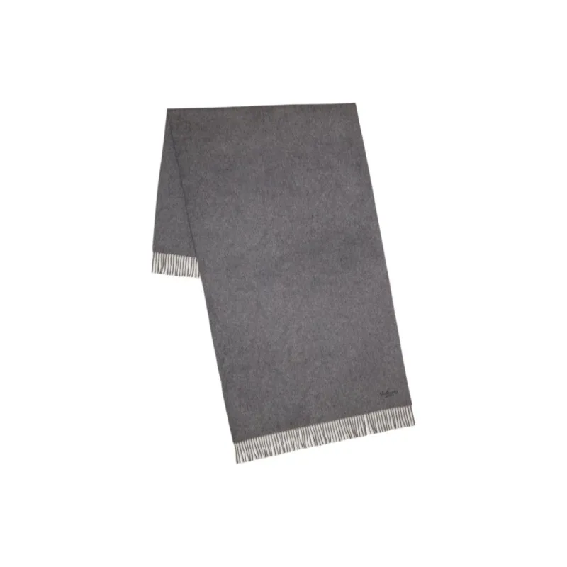Mulberry Milu Wool Knit Scarves Unisex Gray-0