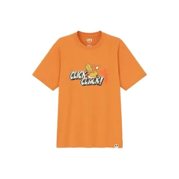 UNIQLO T-Shirt Unisex Bright Orange