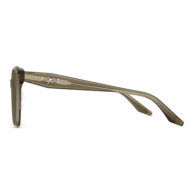 MOLSION Plate Frame Square Sunglasses Unisex-7