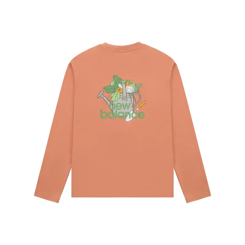 New Balance T Shirt Unisex Orange Red-0