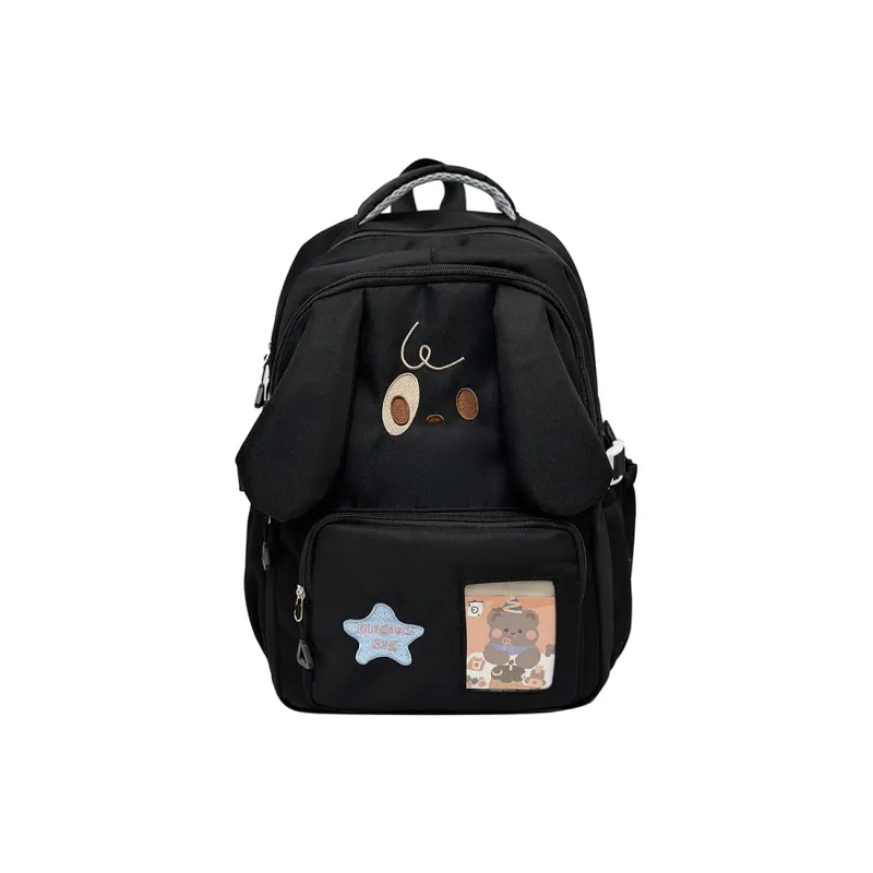 Alcohol Dragon Nylon Backpack Regular Unisex Pink/Black/Yellow/Blue-3