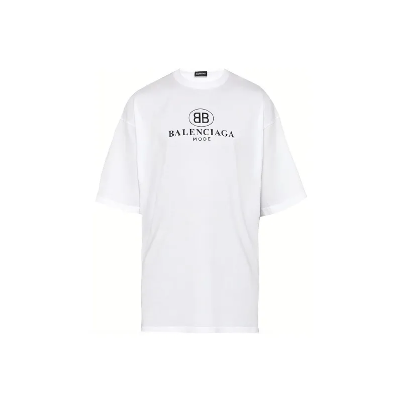 Balenciaga T Shirt Regular Fit Men's White-0