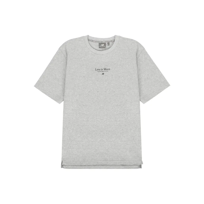 New Balance T Shirt Unisex Light Gray-0