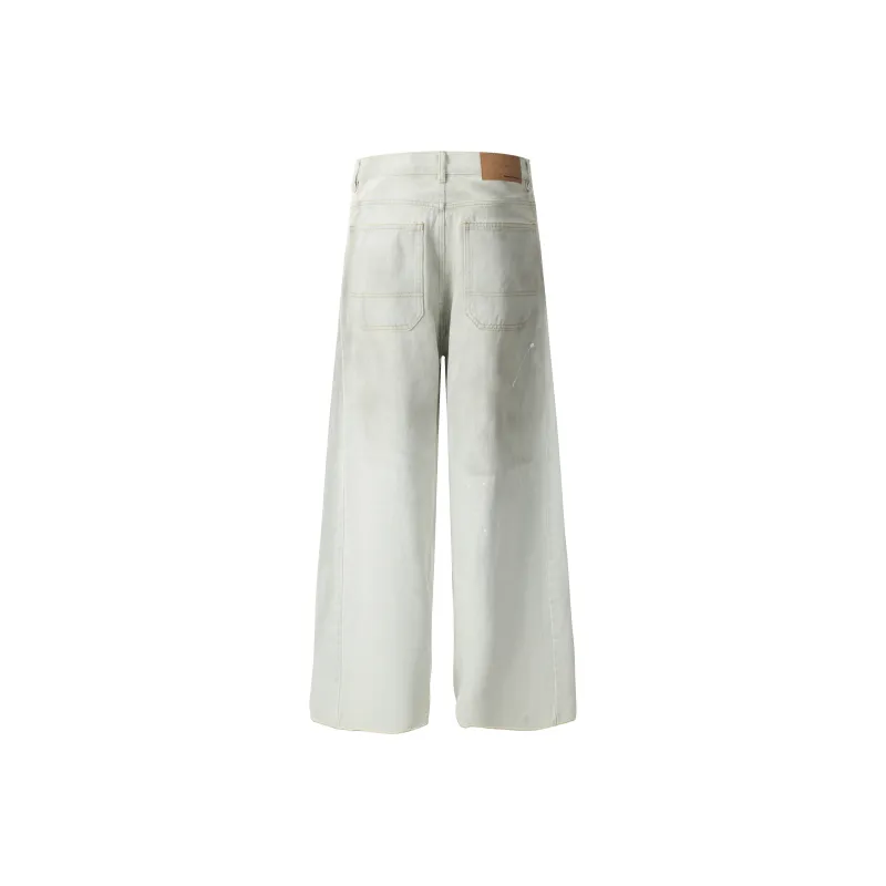 YINLEI Jeans Unisex White-1