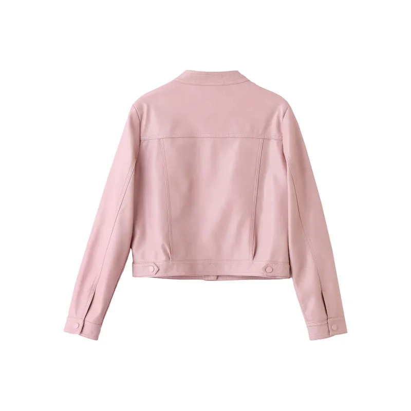 Yi Mengyuan Leather Jacket Women's-1