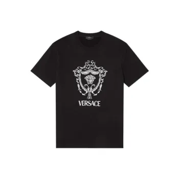 VERSACE Embroidered Medusa T Shirt