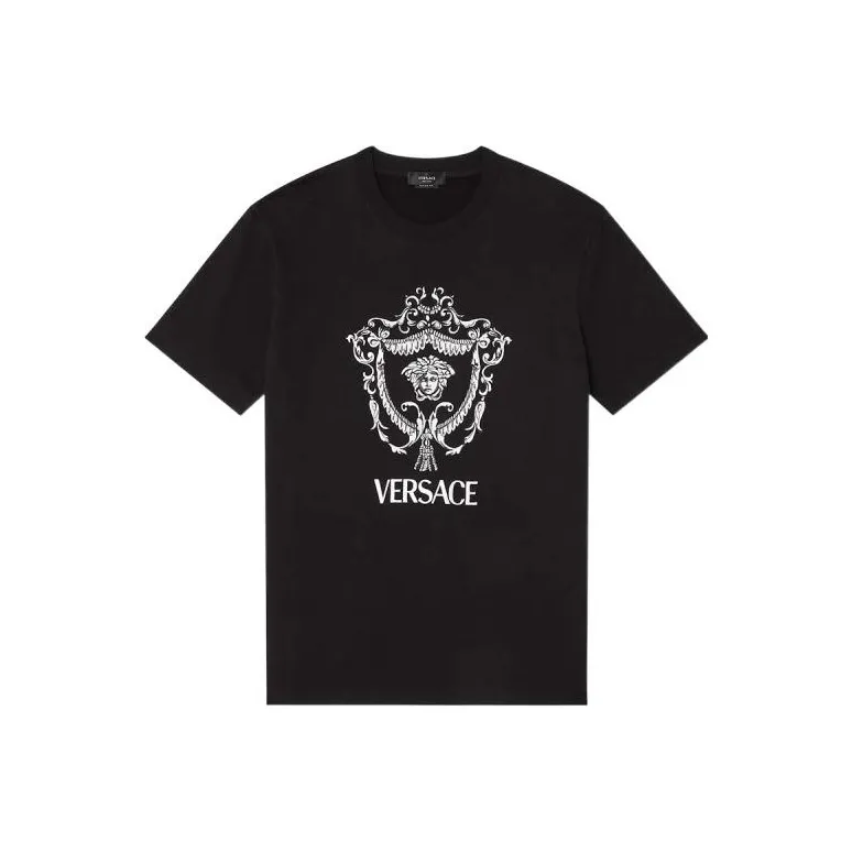 VERSACE Embroidered Medusa T Shirt-0