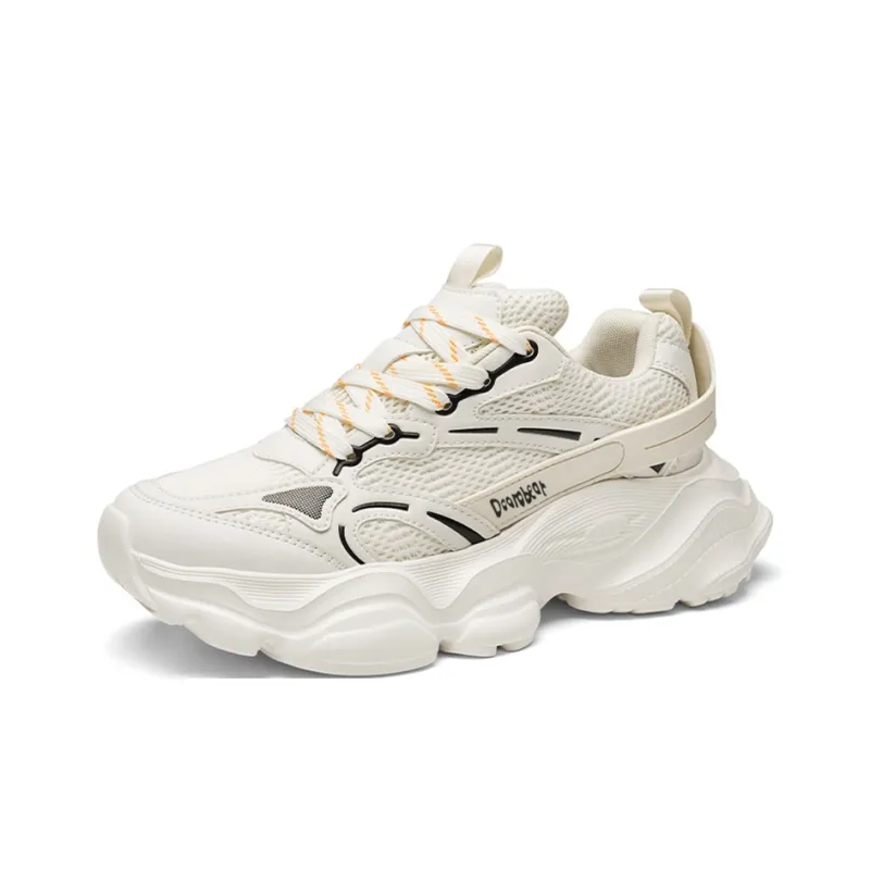 Budding Bear Anti Slip Wear Resistant Breathable Lightweight Height Increasing Low Top Chunky Sneakers Men's Box-29