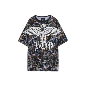 Boy London Drop Shoulder Sleeve T Shirt Unisex Navy Blue