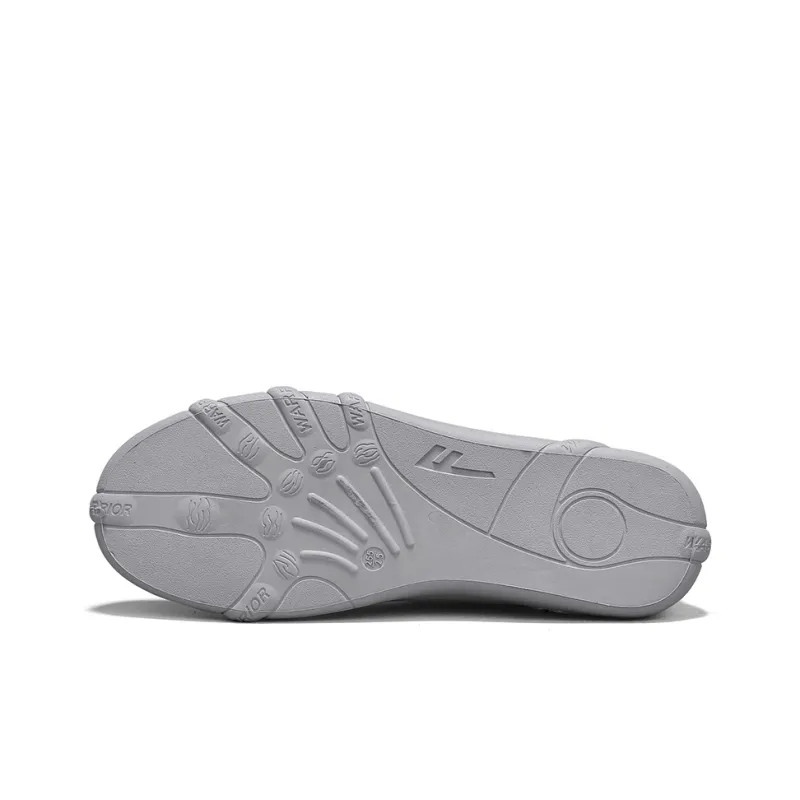 Warrior Slip on Slip on Shoes Wear resistant, Lightweight, Breathable, And Non slip. Low Top Casual Shoes Men's Gray-3