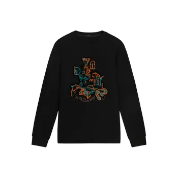 DAVID NAMAN SS22 Long Sleeved T Shirt Men's Black
