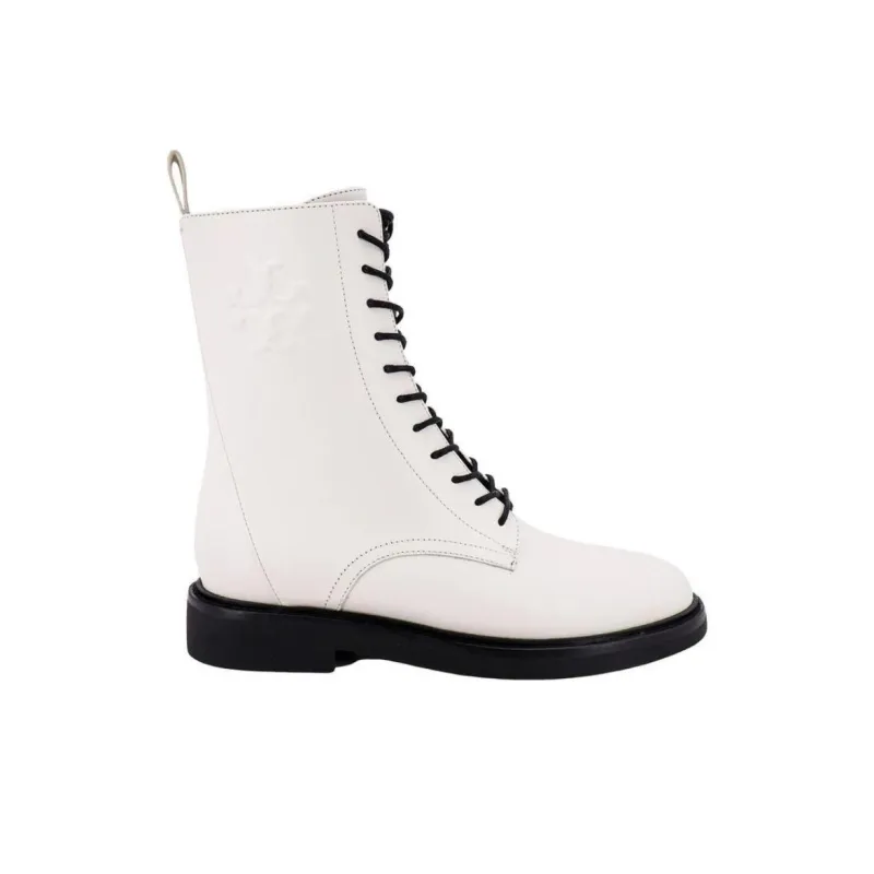 TORY BURCH Double T-embossed Leather Boots-1
