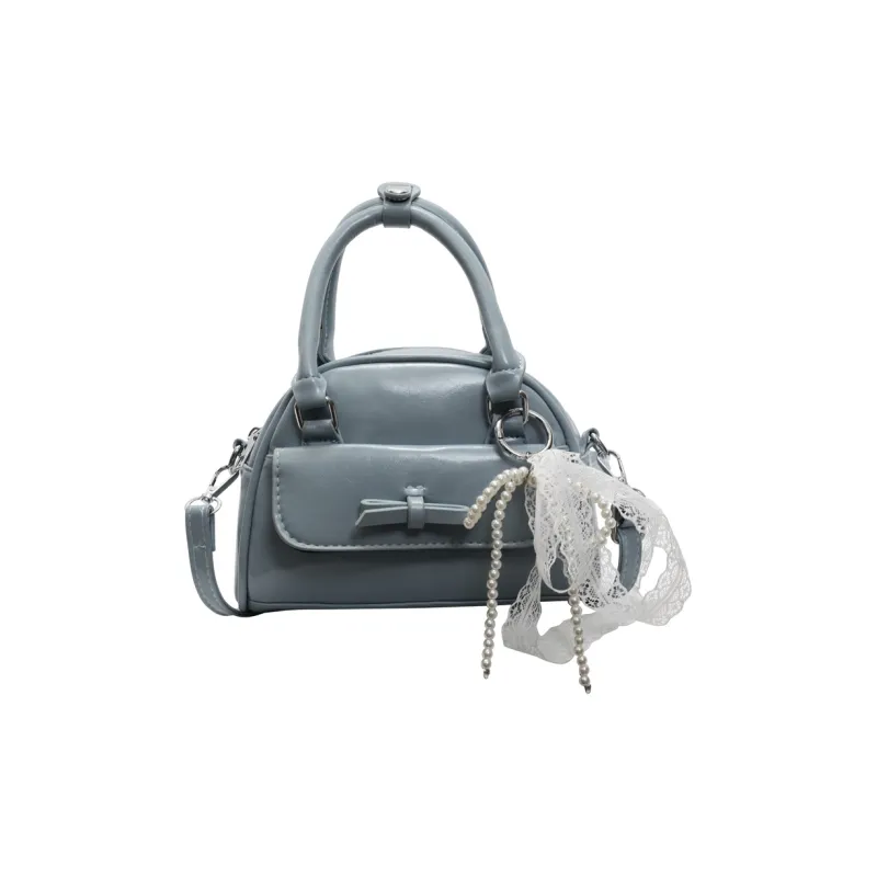 Yalu PU Boston Bag, Shoulder Bag, Crossbody Bag, Handbag Regular Women's Black/Blue/Burgundy/Ecru/Pink-8