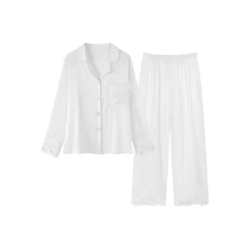 ROMANTIC·SPRING Pajama Set Women's White