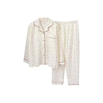 XIAFENYAN Pajama Set Women's Apricot