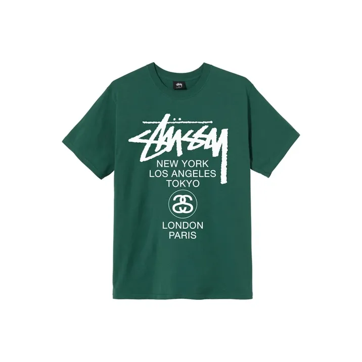 Stussy X Dover Street Market World Tour T Shirt-0