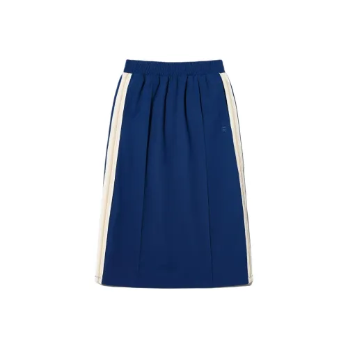 FILA Knit Long Skirts Women's Blue