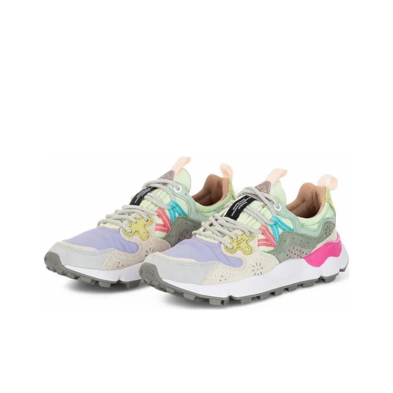FLOWER MOUNTAIN Yamano 3 Low Top Casual Shoes Women's Beige Green-1