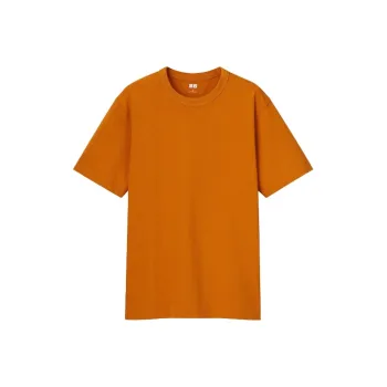 UNIQLO T Shirt Unisex Orange Brown