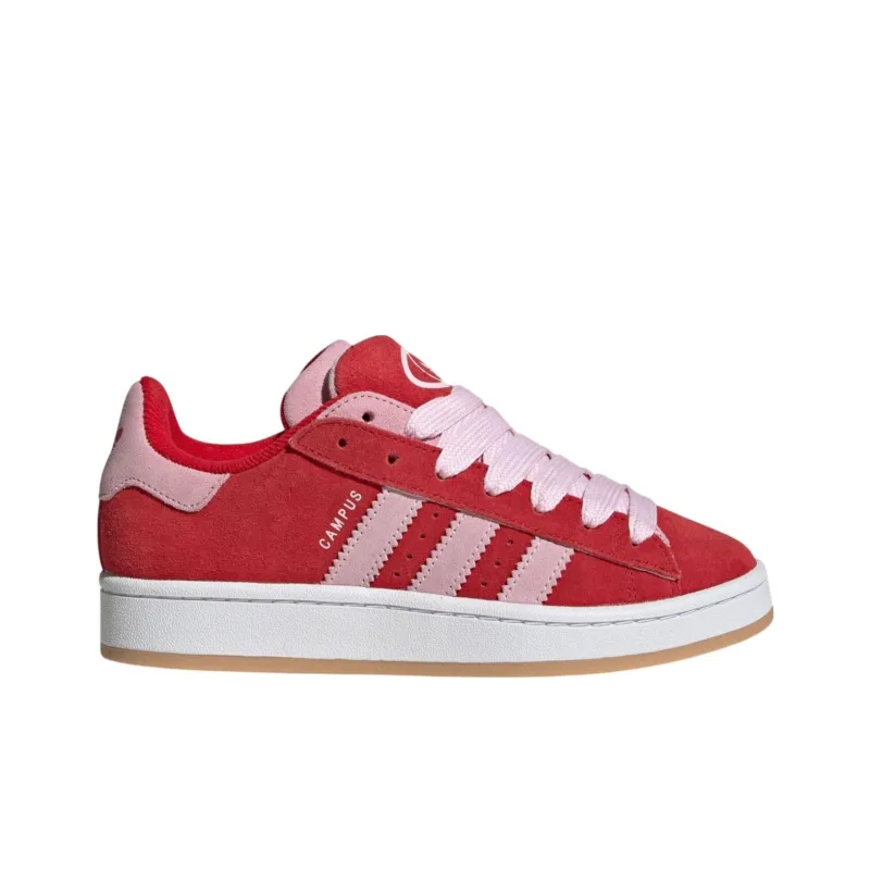 Adidas Originals CAMPUS 00s Anti Slip Wear Resistant Low Top Skateboard Shoes Unisex Red Pink-1
