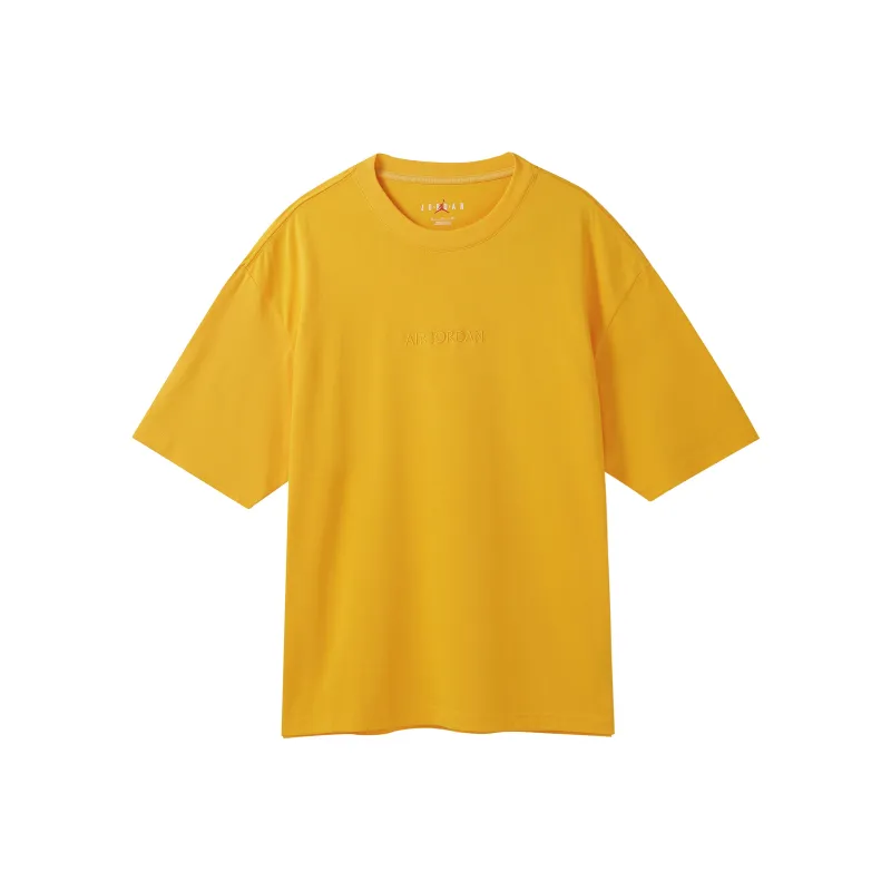 Jordan Wordmark T Shirts Men Yellow-0