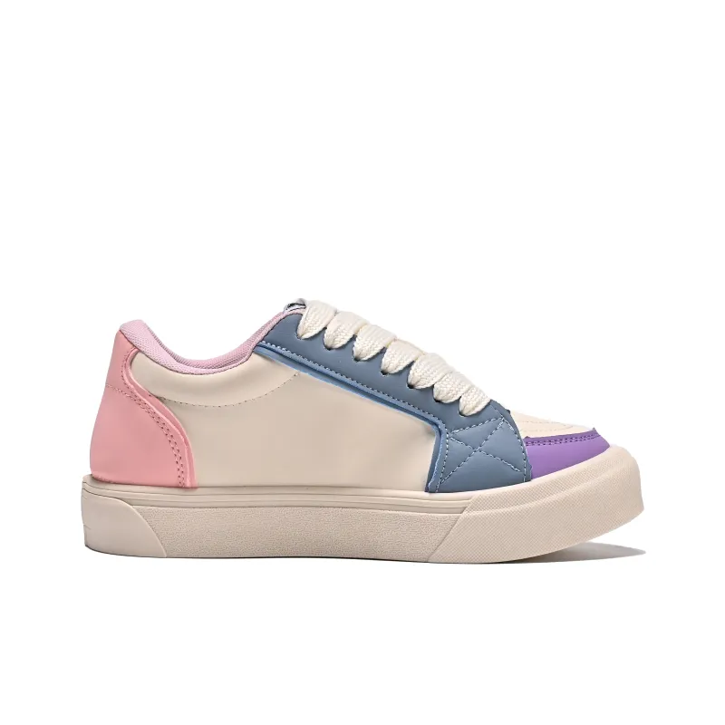 Lycakington Anti Slip And Wear Resistant Lightweight Low Top Skateboard Shoes Women's Pink-13
