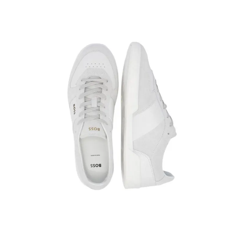 HUGO BOSS Low Top Skateboard Shoes Men's White-5