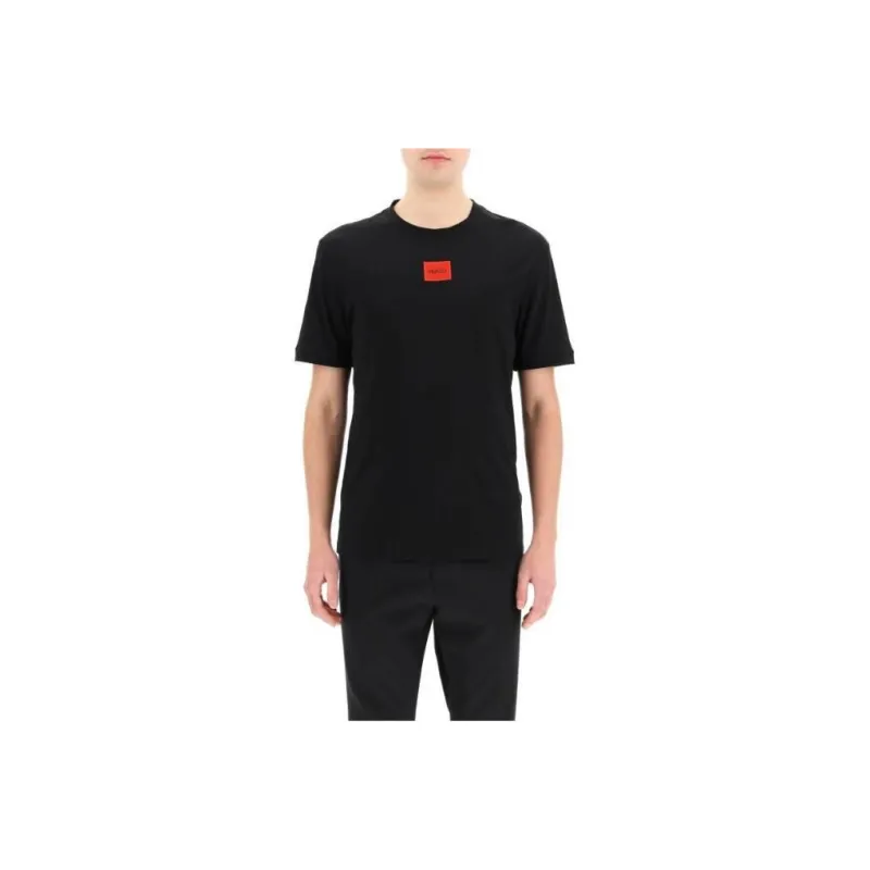 HUGO BOSS Logo Label Jersey T Shirt-0
