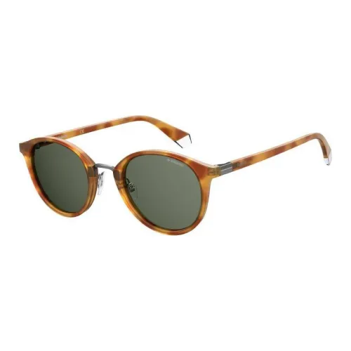 Polaroid Plastic Oval Sunglasses Men's Tortoiseshell
