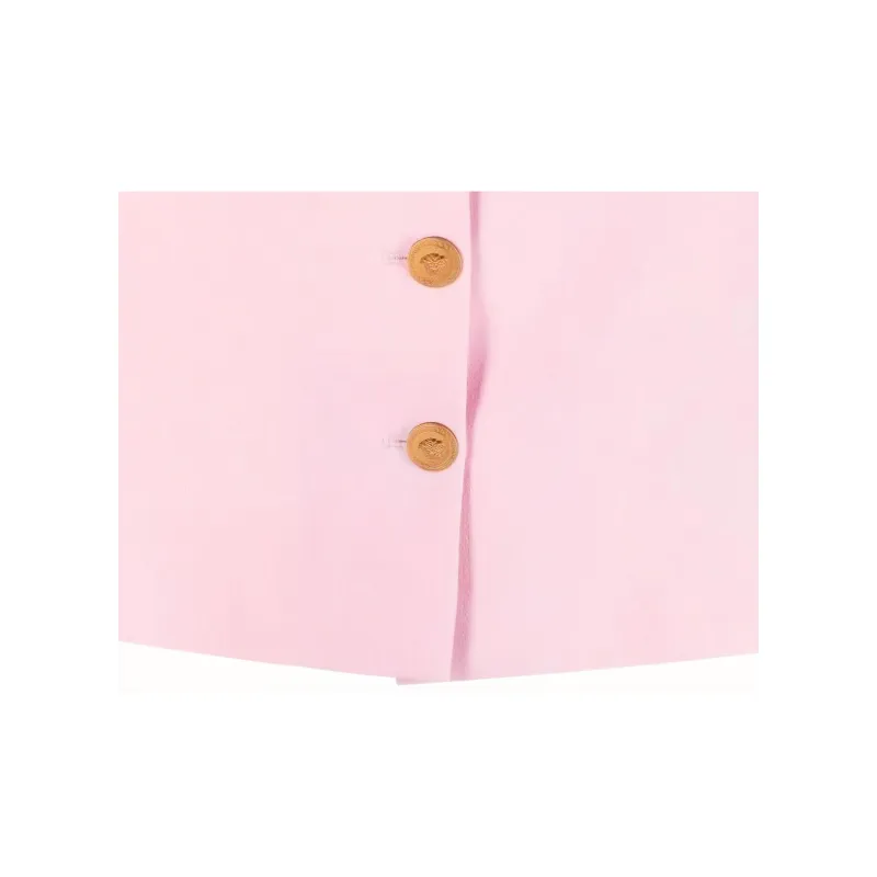 VERSACE Button Up A Line Mini Skirt-4