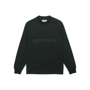 Fear Of God Essentials Logo Boxy Long Sleeve T Shirt
