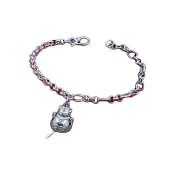 U state 990 Sterling Silver Pure Silver Bracelets Women's