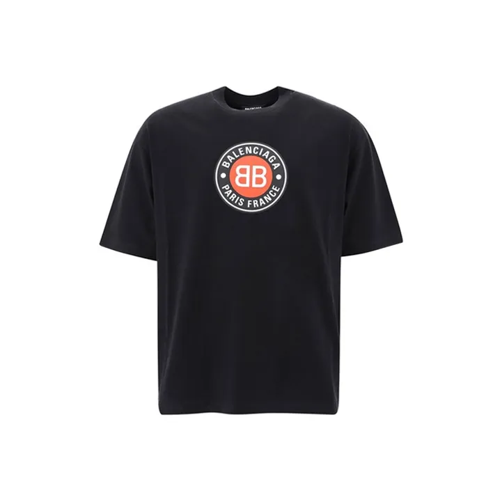 Balenciaga T Shirt Regular Fit Men's Black-0