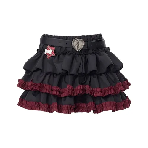 EOEI Casual Short Skirts Women's Black